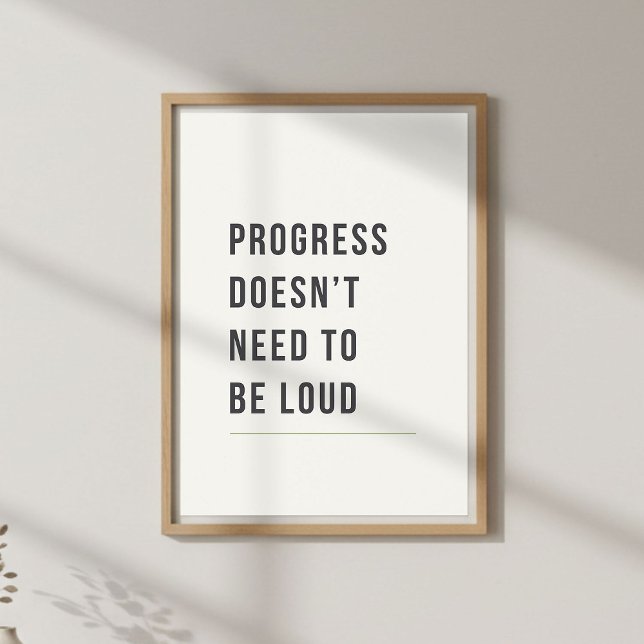 Minimal Motivational, Calm Quote Poster (Von Creator hochgeladen)