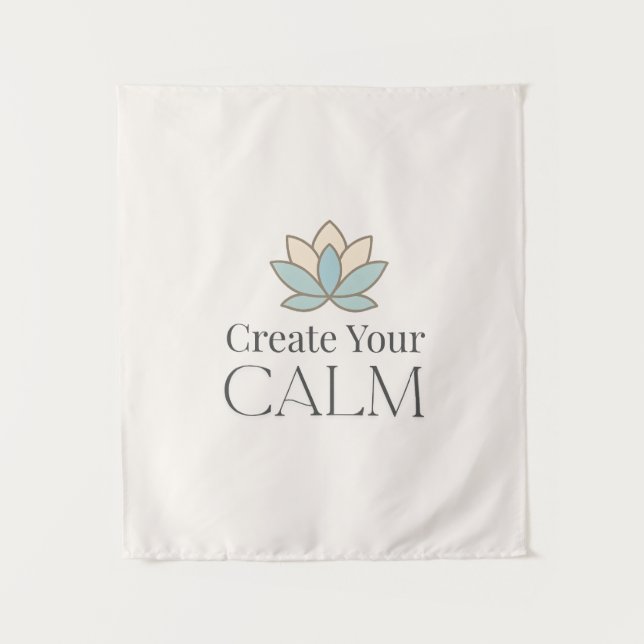 Minimal Motivational Wall Tapestry Wandteppich (Vorderseite)