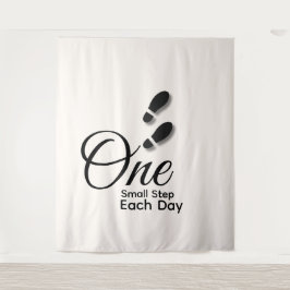 Minimal Motivational Wall Tapestry Wandteppich