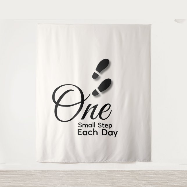 Minimal Motivational Wall Tapestry Wandteppich (Vorderseite)