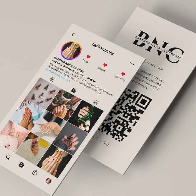 Minimal Nail Artist Beauty Salon Sand Visitenkarte (Minimal Nail Artist Beauty Salon Sand Business Card
)