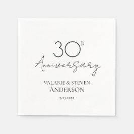 Minimal Napkins zum 30. Jubiläum Serviette