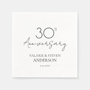 Minimal Napkins zum 30. Jubiläum Serviette