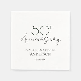 Minimal Napkins zum 50. Jubiläum Serviette
