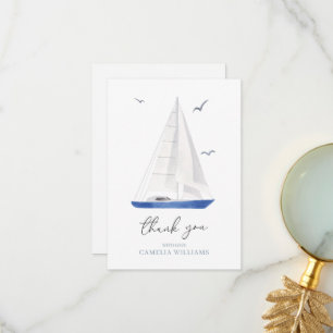 Minimal Nautical Sailboat Ahoy Boy's Danke