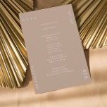 Minimal neutrale Tan Cream Wedding Dinner Menükarte<br><div class="desc">Diese minimale Speisekarte in runder Form bietet Ihnen Ihr Abendmenü oder Ihr Hochzeitsmenü auf einem neutralen,  bräunlichen cremefarbenen Hintergrund. Ideal für eine moderne Hochzeit oder für jede andere elegante und schlichte Veranstaltung. Alle Farben dieser Hochzeitsmenükarte - Hintergrund und Text - können im Designwerkzeug geändert werden.</div>