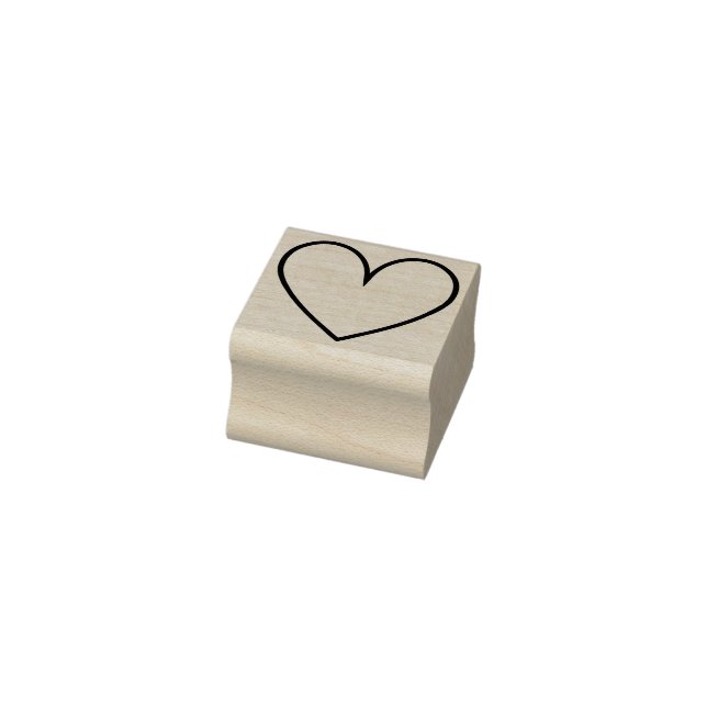 Minimal Niedliche Einfache Hochzeit Valentinstag H Gummistempel (Stempel)
