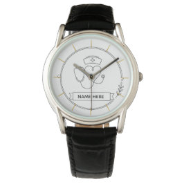 Minimal Nurse Watch Personalized Healthcare Gift Armbanduhr