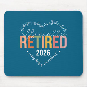 Minimal Offiziell Im Ruhestand 2026 Herz Für Mousepad