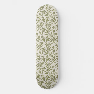 Minimal Olive Branch Pattern Skateboard