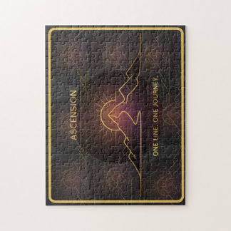 Minimal One-Stroke Mountain Ridge | Sunrise Line Puzzle