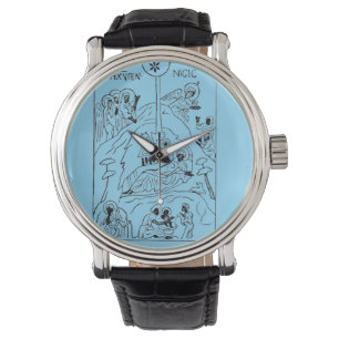 Minimal-Orthodoxe Krippe Armbanduhr