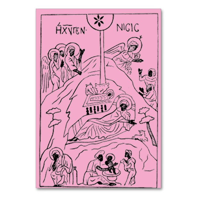 Minimal-Orthodoxe Krippe Tischnummer (Vorderseite)