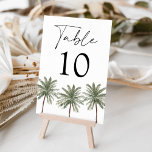 Minimal Palm Tree Wedding Tischnummer<br><div class="desc">Palmenbaumkarten mit der Tischnummer,  die unten mit drei Palmen angezeigt wird,  zeigen die Tischnummer. Bearbeiten Sie jede Tischkarte einzeln und fügen Sie jede Nummer Ihrem Warenkorb hinzu. Die tropischen Tischnummern wurden so konzipiert,  dass sie sich mit unserer Minimal Palm Tree Hochzeitskollektion abstimmen.</div>