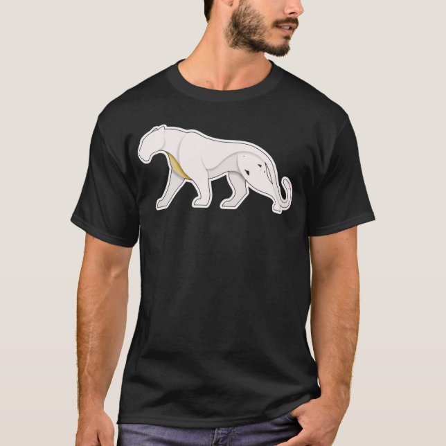 Minimal Panther Symbol | Abstract Animal Icon T-Shirt (Vorderseite)