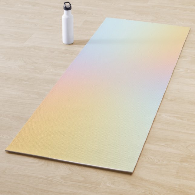 Minimal Pastel Rainbow Ombre Yogamatte (Beispiel)