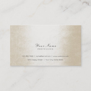 Minimal Pearly Ivory Pastel Delicate Script Vip Visitenkarte