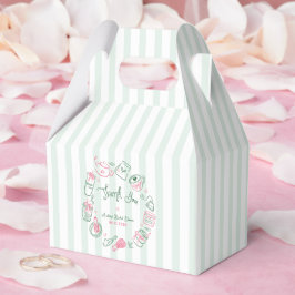 Minimal Perfect Matcha  Bridal Shower Thank You Geschenkschachtel