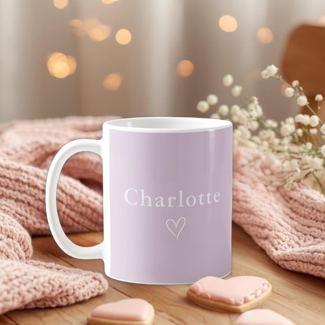 Minimal personalisierte Namens-Tasse Kaffeetasse (Von Creator hochgeladen)