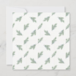 Minimal Pine Corporate Christmas Pattern Karte