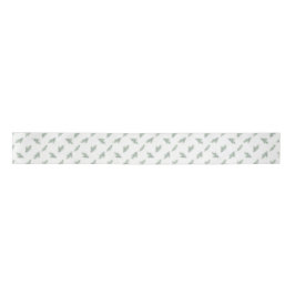 Minimal Pine Corporate Christmas Pattern Satinband