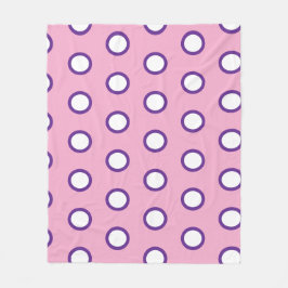 Minimal Polka Dot Fleece Blanket