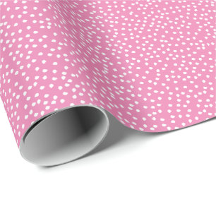 Minimal Polka Dot Wrapping Paper Pink Geschenkpapier