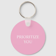 Minimal Priorisieren Sie Zitat Staubiges Rosa Pink