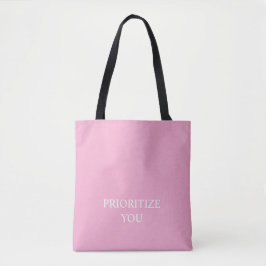 Minimal Prioritize You Quote Dusty Rose Pink