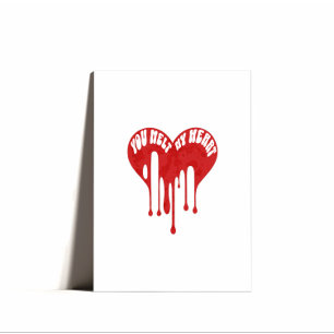 Minimal Punny Happy Valentines Day Feiertagskarte
