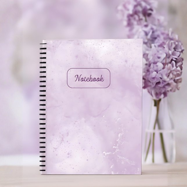 Minimal Purple Marble Notebook Notizblock (Von Creator hochgeladen)