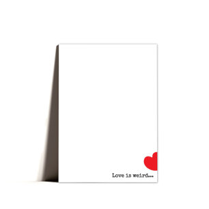 Minimal Quirky Happy Valentines Day Feiertagskarte