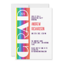 Minimal Rainbow Class of Year Graduation 