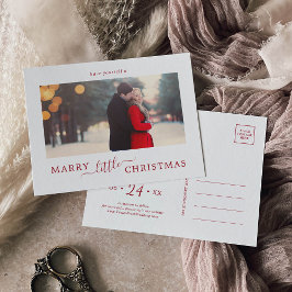 Minimal Red Marry Kleine Weihnachten Save the Date