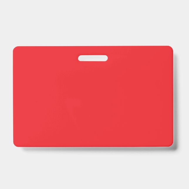 “Minimal Red Workspace Flat Lay” Ausweis (Vorderseite)