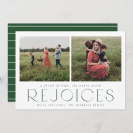 Minimal religiöse Weihnachtsfotokarte in Pine Einladung