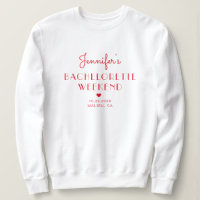 Minimal Retro Rot & Rosa Personalisiert Bacheloret