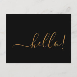 Minimal Robin Egg Blue Hallo Postcard für Hinweise Postkarte