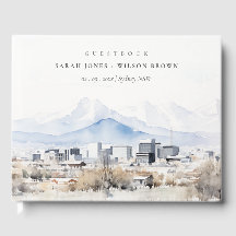 Minimal Salt Lake City Utah Wasserfarbenprägung