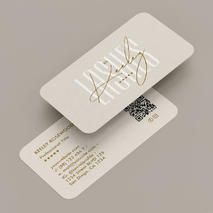 Minimal Sand Beauty Ästhetik Beruflich Einfach Visitenkarte