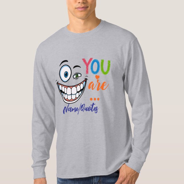 Minimal Sarcastic Quote T-Shirt (Vorderseite)