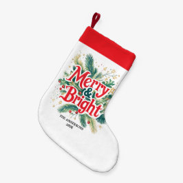 Minimal sauber einfache Weihnachten rot weiß Kleiner Weihnachtsstrumpf