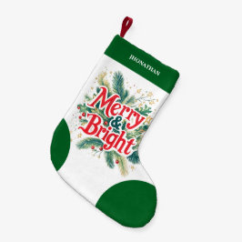 Minimal sauber einfache Weihnachten rot weiß Kleiner Weihnachtsstrumpf