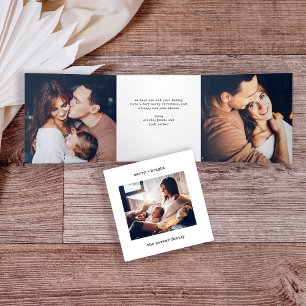 Minimal-Schreibmaschine   Merry and Bright Multi F Dreifach Gefaltete Urlaubskarte