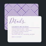 MINIMAL SCRIPT moderne Details Bat Mitzvah lila Einladung<br><div class="desc">von kat massard >>> WWW.SIMPLYSWEETPAPERIE.COM << Ein super stylish und ausgeklügeltes Einladungs-Design für Ihr Kind's BAR/BAT MITZVAH! TIPP: 1. Um Grafiken und Schriftart zu ändern/zu verschieben und mehr Text hinzuzufügen, klicken Sie auf den Button "Anpassen". - - - - - - - - - - - - - - -...</div>