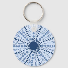 Minimal Sea Urchin Geometric Schlüsselanhänger
