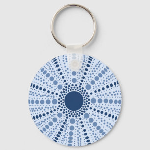 Minimal Sea Urchin Geometric Schlüsselanhänger