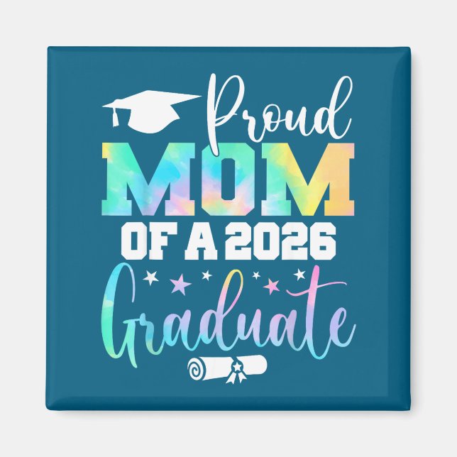 Minimal Senior 2026 Stolz Mama Klasse Magnet (Vorne)