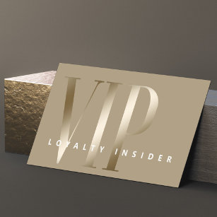 Minimal Sheer & Luxury Shine Gold VIP Treuekarte
