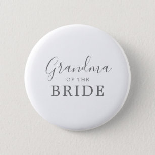 Minimal Silver Oma des Bride-Brautparty Button